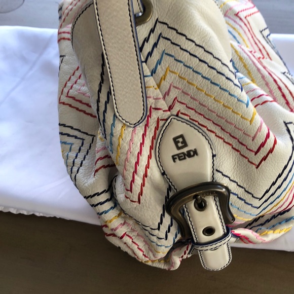 Fendi doctors borsa bag multi color stitching - Picture 6 of 16
